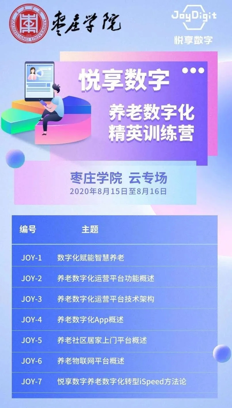 棗莊學院“養(yǎng)老數(shù)字化精英培訓營”圓滿結束(圖1) 棗莊學院“養(yǎng)老數(shù)字化精英培訓營”圓滿結束(圖1)